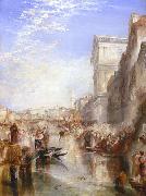 Joseph Mallord William Turner The Grand Canal - Scene - A Street In Venice oil painting reproduction